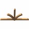 Ekena Millwork Redmond Timber Gable Bracket, Western Red Cedar, 108"W x 54"H x 5 1/2"D x 5 1/2"F, 12/12 Pitch GBW108X54X0606RED00SWR - alternate 2